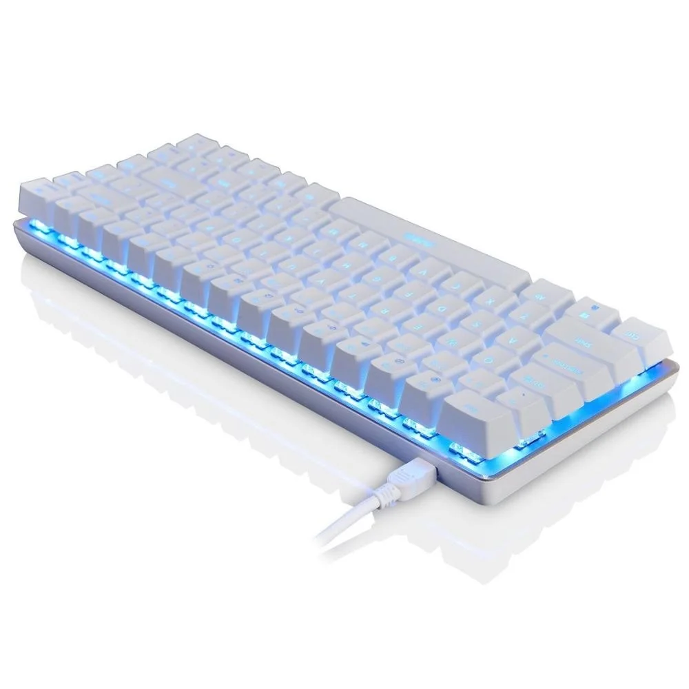 Механическая игровая клавиатура USB Проводная с 18 режимами RGB подсветкой 82 клавиши
