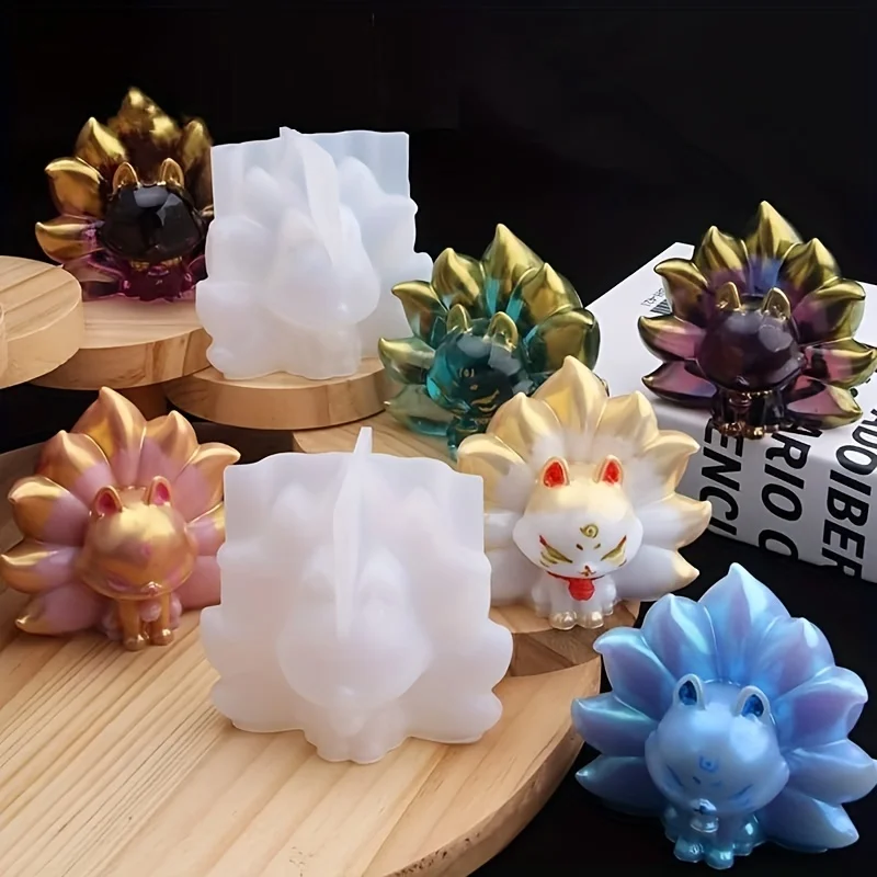 1 один для эпоксидной смолы 3 формы животных литья силиконовая форма с пониженным