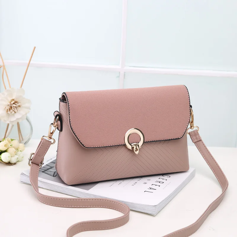 

New Simple One-shoulder Messenger Small Bag Lock with Anti-theft Holding Large-capacity Mother Bag
