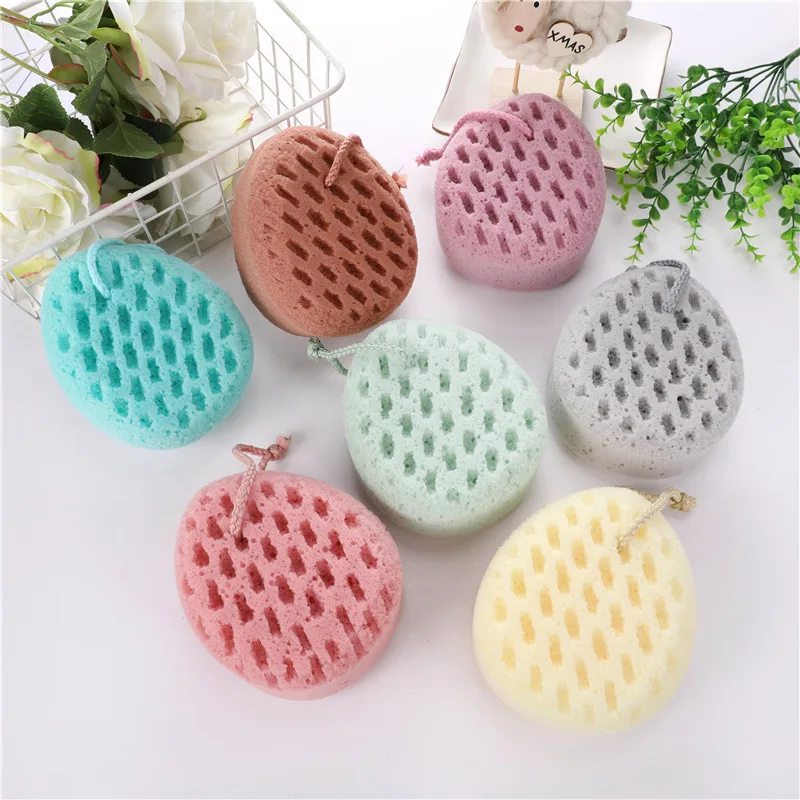 

Bath Sponge for Adults and Children, Bath Ball, Flower, Cute, Travel, Small, Soft, Back Rubbing, Adults