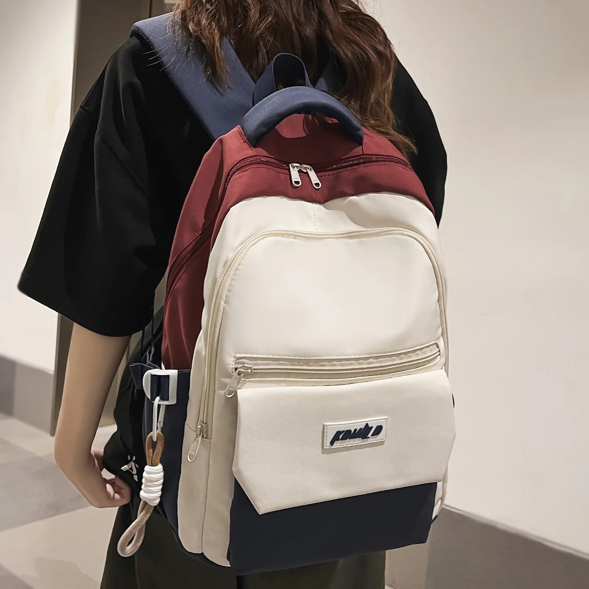 

Fashion Waterproof Teenager Lady SchoolBag Men High Capacity Women Student Book Bag Girl Boy Travel Female College Backpack Male