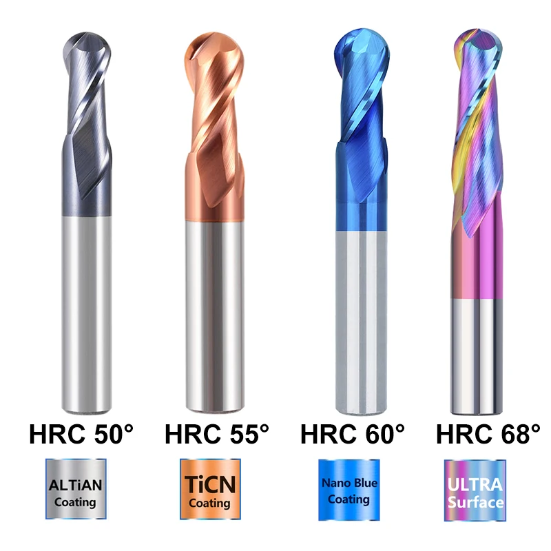 XCAN Фрезерный резак с шариковой головкой стандартная спиральная карбидная фреза