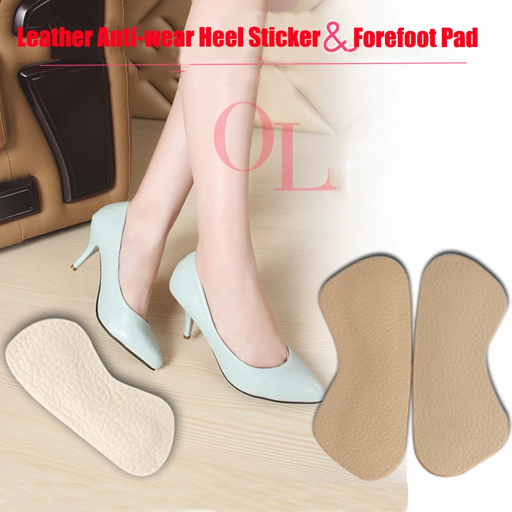 Leather Heel Sticker for Shoes Insert High Heels Liner Grips Shoe Size Reducer Anti-Wear Foot Heel Pain Relief Protector Cushion