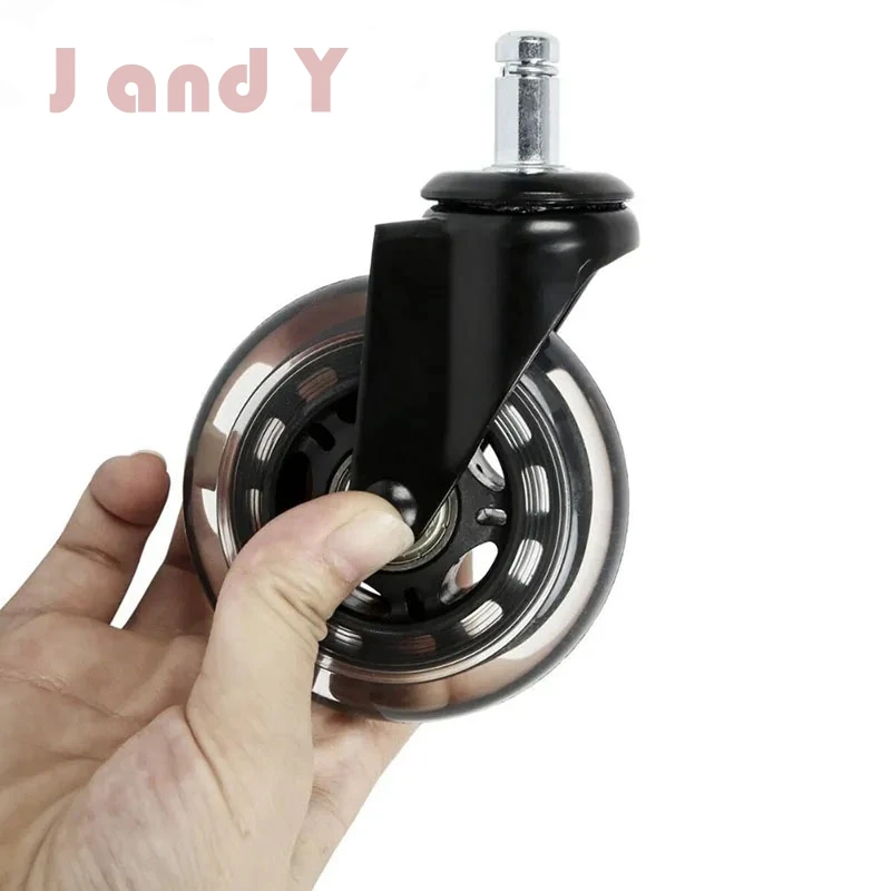 

2.5/3"PU Universal Silent Wheel Computer Executive Office Chair Heavy Furniture Industrial Activity Brake Replacement Casters