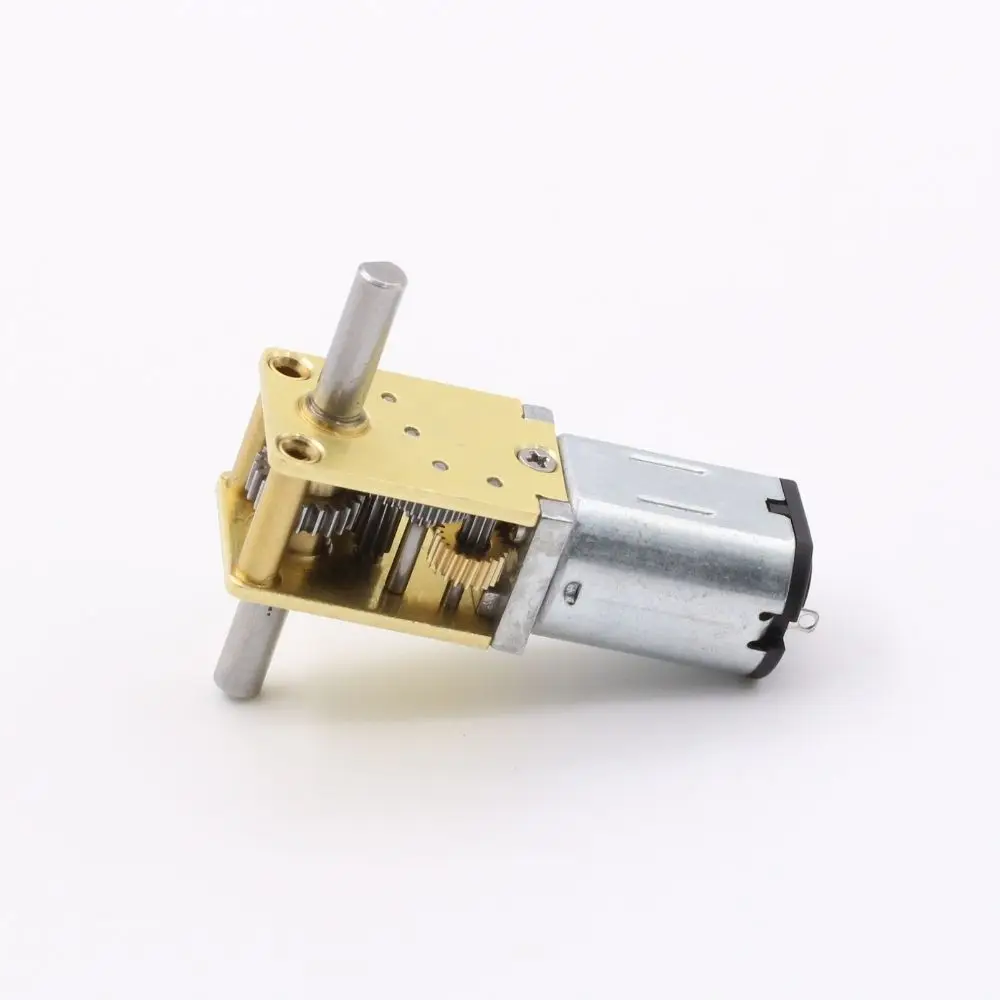 Metal Gear Long Life Power Off Self-locking Reduction Gearbox Micro Worm Gear Motor Double Shaft 12v Coreless -brush Motors IE 2