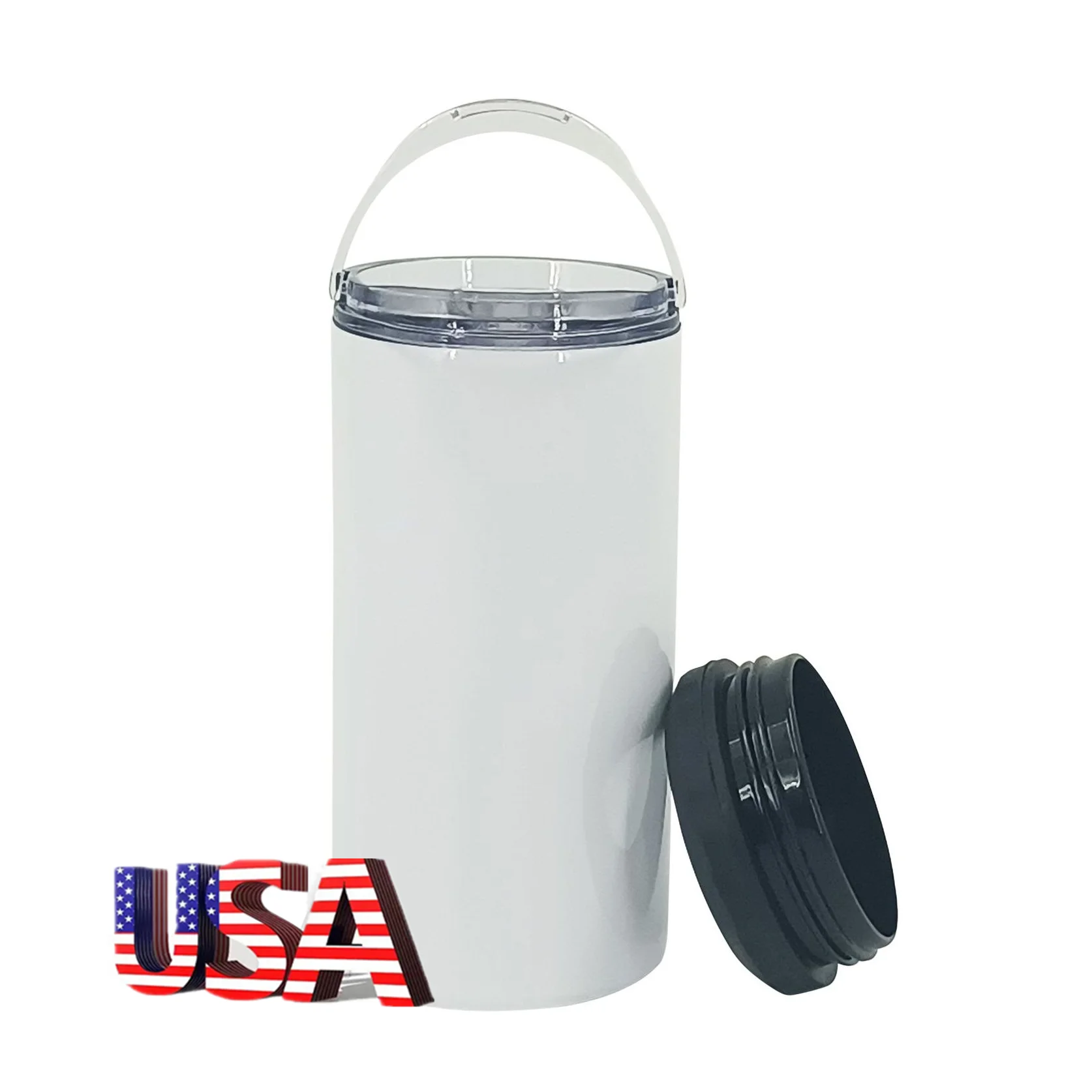 

USA Warehouse 25pack 16oz Blanks Slim Tumbler Bluk 5 in 1 Stainless Steel Insulated Sublimation Can Coolers