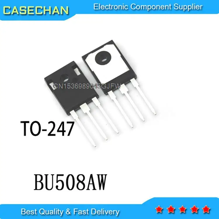 

10PCS New and Original BU508A BU508 TO-247 8A 1500V BU508AW