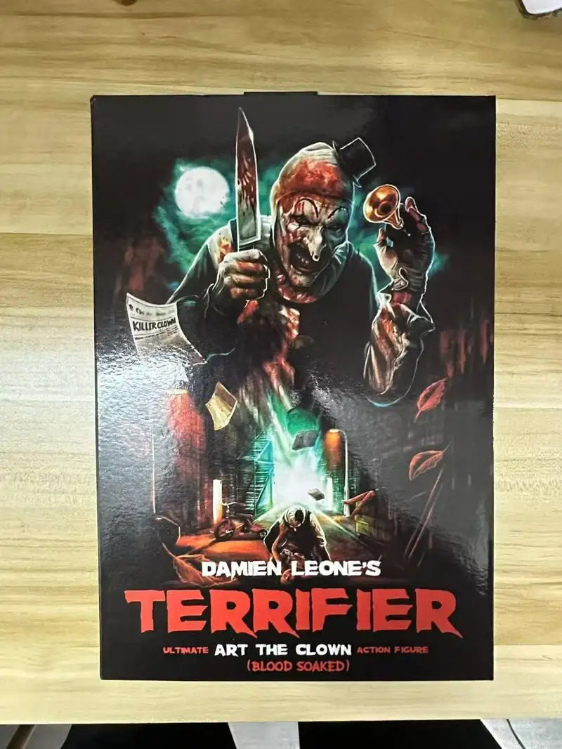 Фигурка-модель клоуна Арта из фильма ужасов Terrifier с эффектом изменения цвета, в коробке, для коллекционирования и декора, для фанатов хоррор-фильмов (art.: 3920da262bd79) - 3920da262bd79