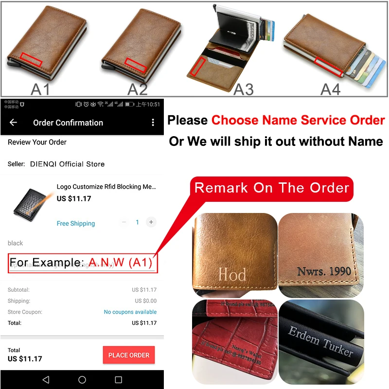 dienqi rfid genuine leather men wallets card holder slim thin smart magic wallet small short coin purse male 2022 brown vallet free global shipping