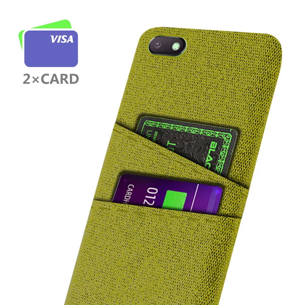 

Case For Xiaomi Redmi 6A Case Slim Soft-Touch Fabric + Card Slots Cover For Xiaomi Redmi 6A Coque For Redmi 6A Redmi6A a6 Funda