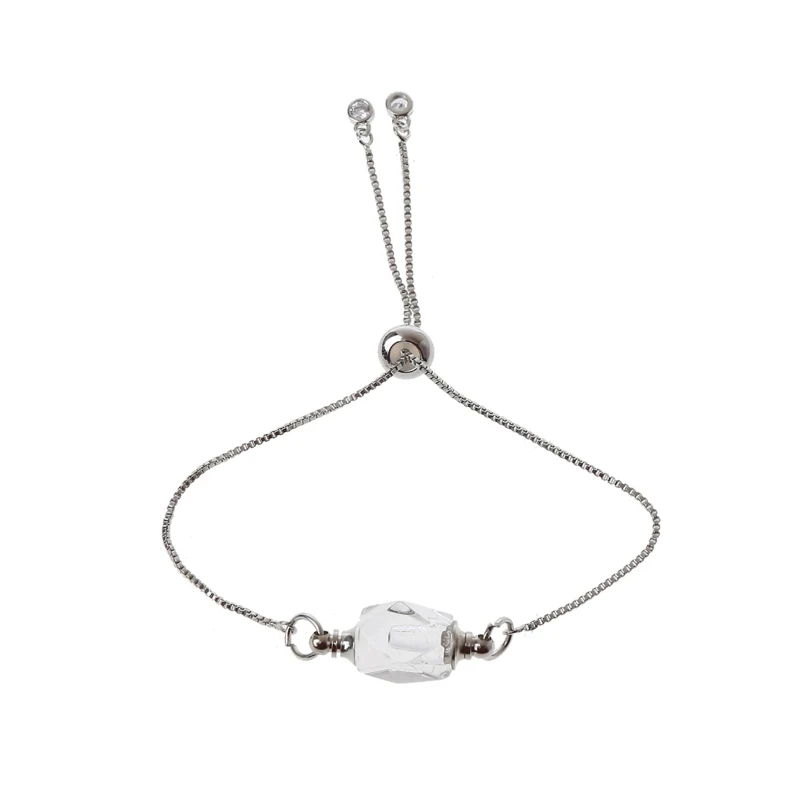 

Exquisite Crystal Bottle Bracelet Essential Oil Diffuser Bracelet Adjustable Jewelry for Female Best Friends