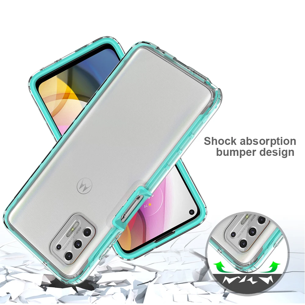 rubber shockproof phone cover for motorola g stylus 2021 case moto one 5g ace power play frame clear hard back protective skin free global shipping