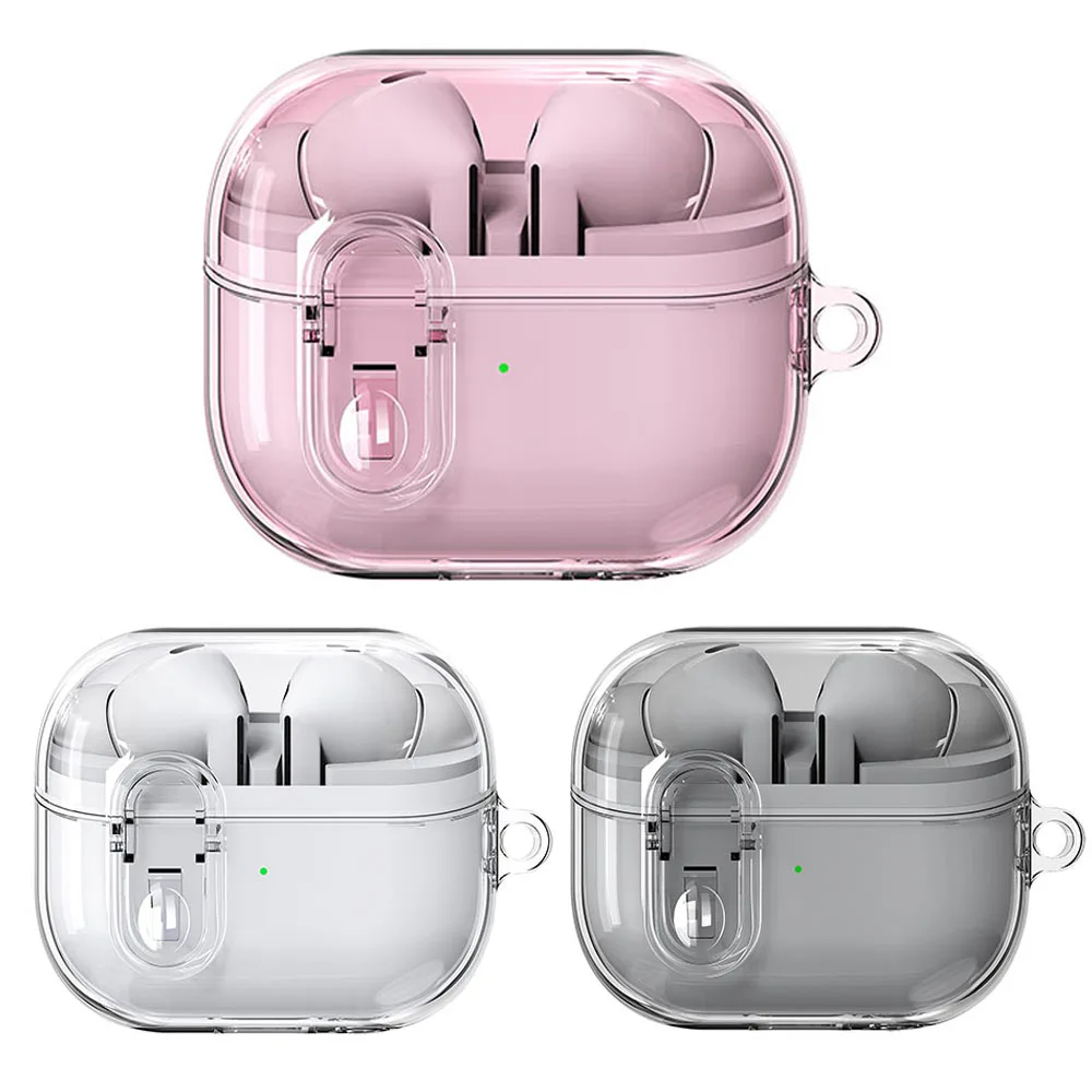 Прозрачный чехол с замком безопасности для Samsung Galaxy Buds 3 Funda