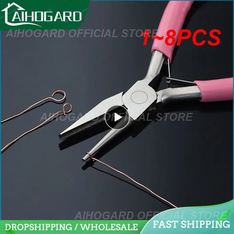 

1~8PCS 5Inch Round Concave Pliers Wire Looping Pliers Mini Precision Pliers Wire Bending Tools for DIY Jewelry Making Hobby