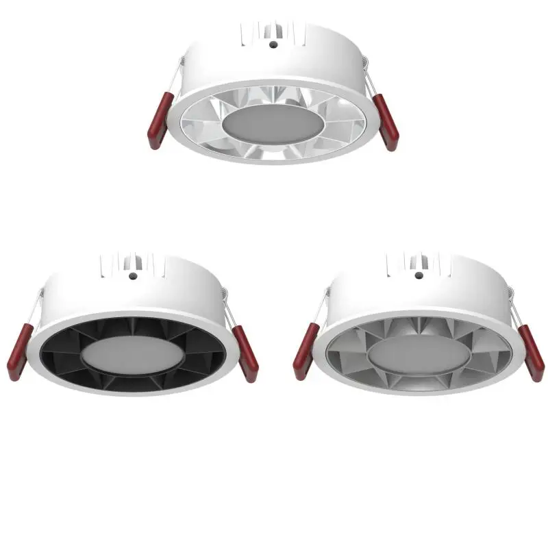 

Aluminum Recessed Round Downlight Dimmable LED COB Spotlight Ceiling Light AC85-265V Panel Light for Living Room Kitchen Bedroom