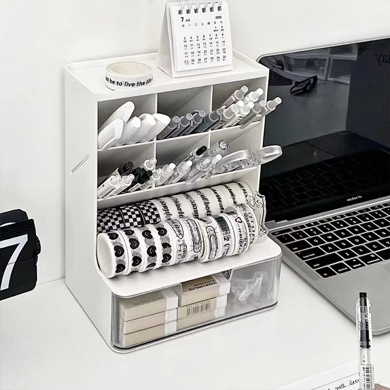 

Cosmetic Brush Storage Box, Drawer, Cosmetic Container, Slant Pen Holder, Vial Organizer