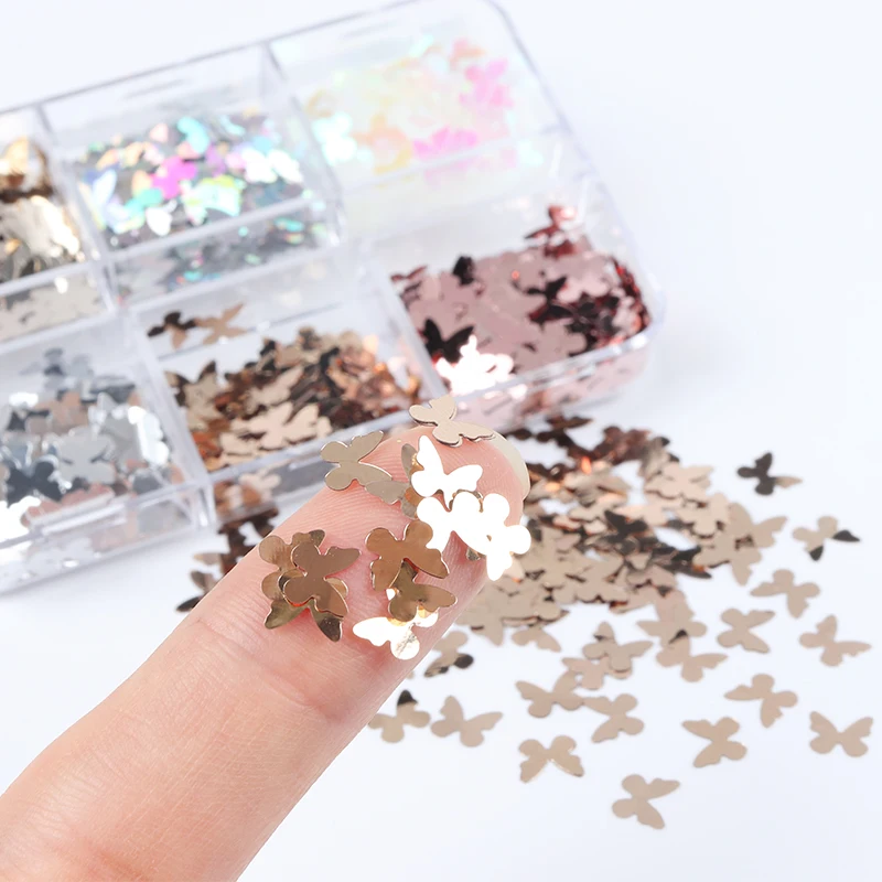 

DIY Accessories Butterfly Sequins For Resin Crystal Epoxy Mold Decoration Butterfly Nail Art Glitter Flakes Jewelry Making Parts