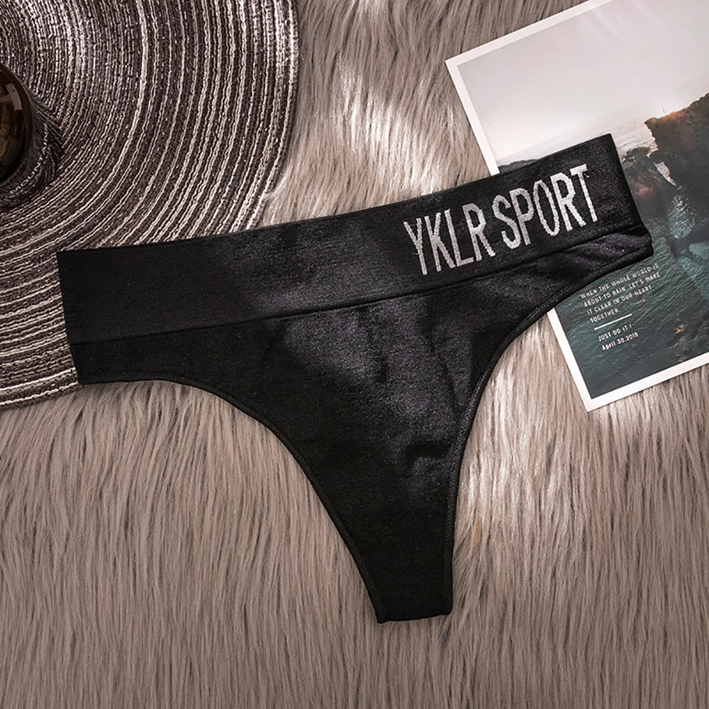 Мягкое бесшовное нижнее белье с широкой талией хлопковые стринги Т-образной