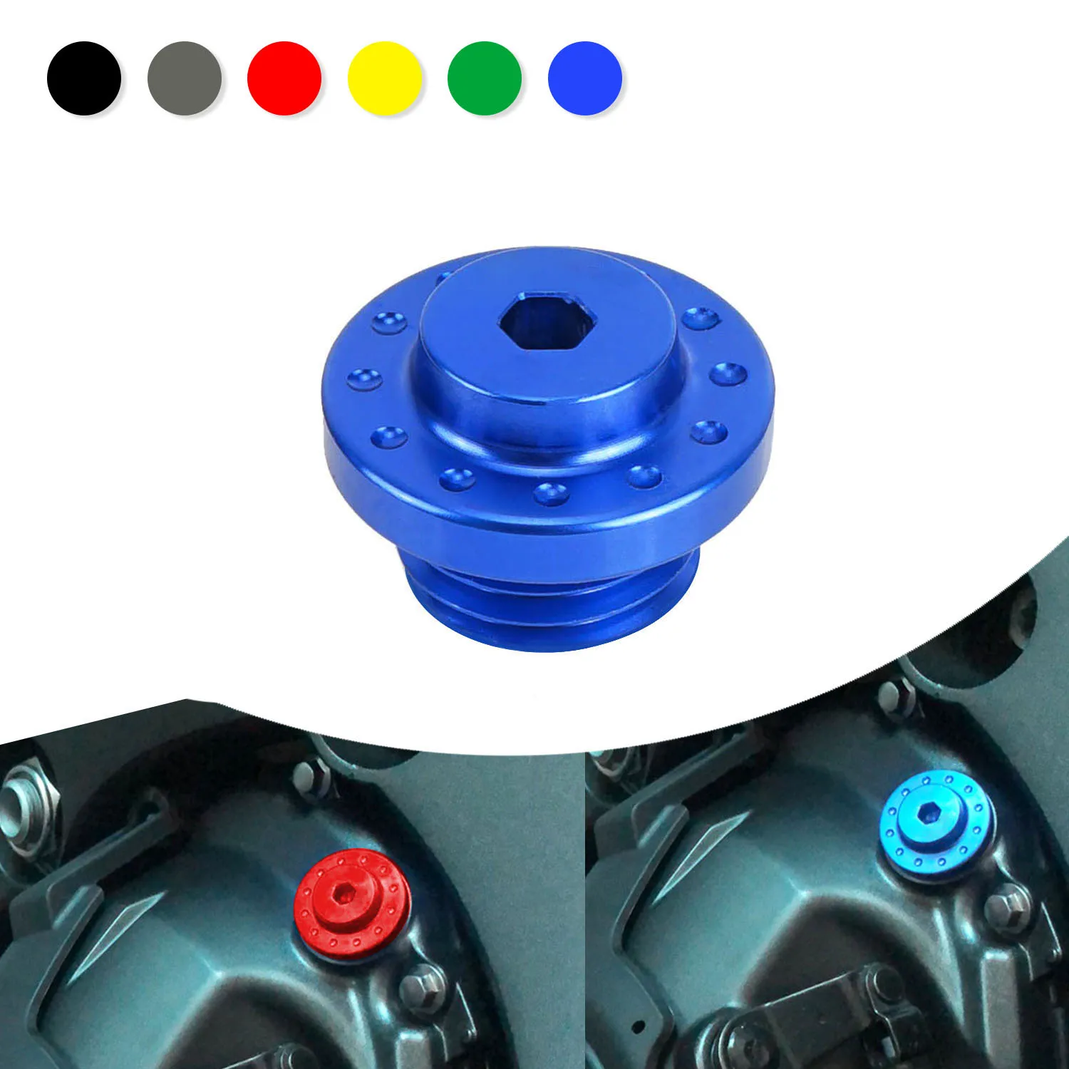 

Motorcycle Accessories Engine Oil Filler Cap Universal M20*2.5 For Daytona Speed Street Triple R 675 1050 ABS