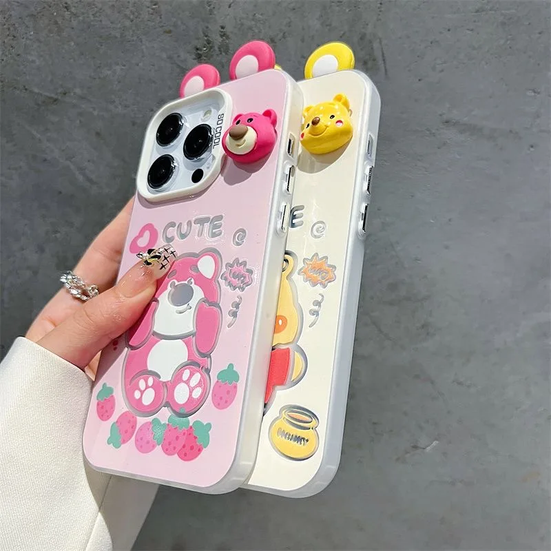 Милые Диснеи Винни Лотсо для Samsung Galaxy S25 S24 S23 S22 S21 S20 Note20 Ultra Plus FE M31 4G 5G Матовая