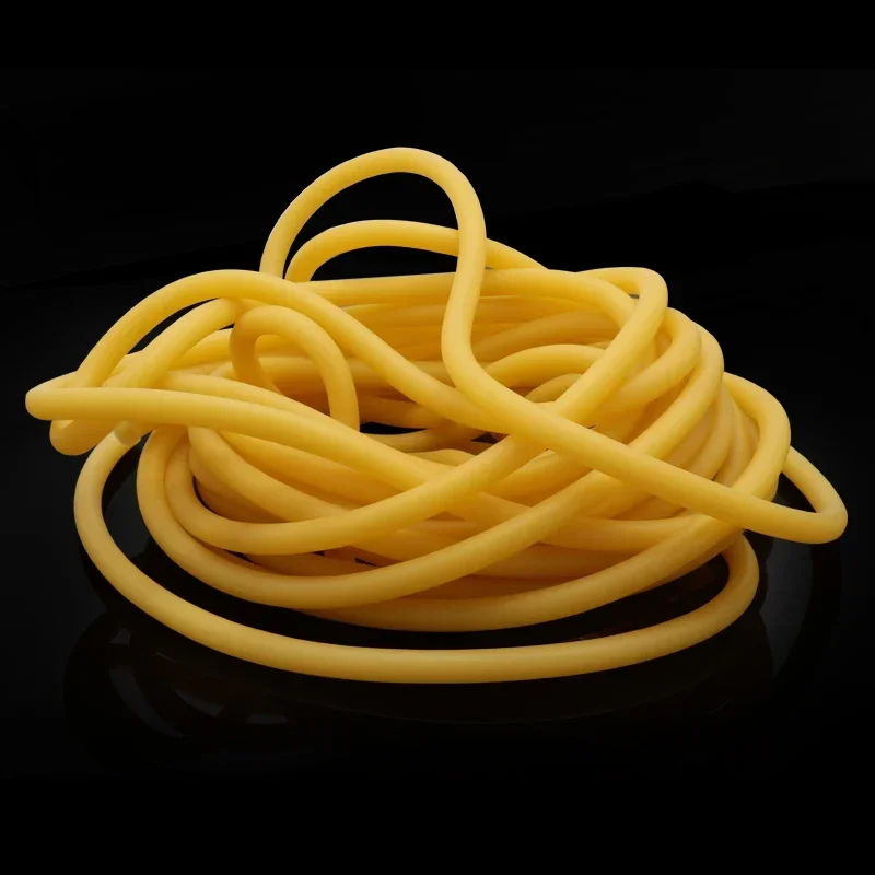 1/5 м ID 1 8 2 3 4 5 6 9 10 12 мм желтые натуральные латексные резиновые шланги