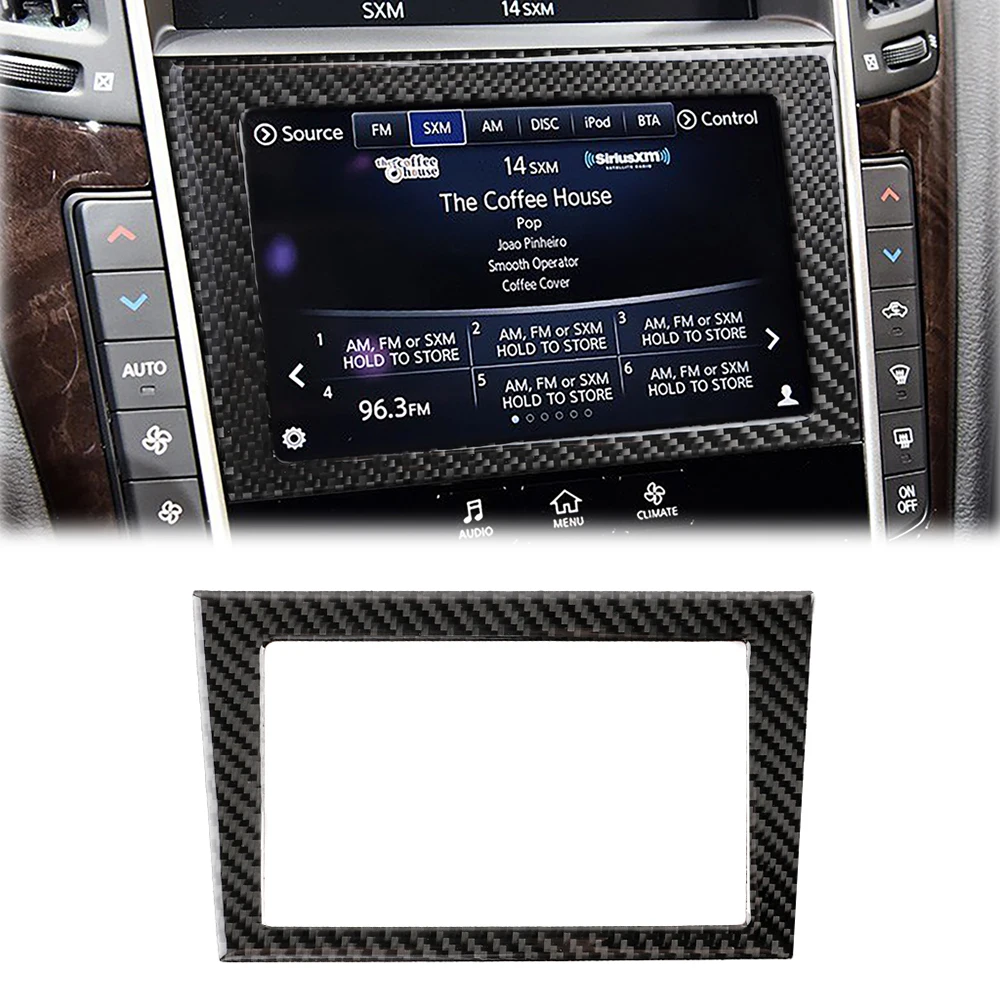 

Для Infiniti Q50 2014-2020, центральное управление навигацией, фотоэлемент, декоративная Обложка, наклейка, отделка, автомобильные аксессуары, углеродное волокно