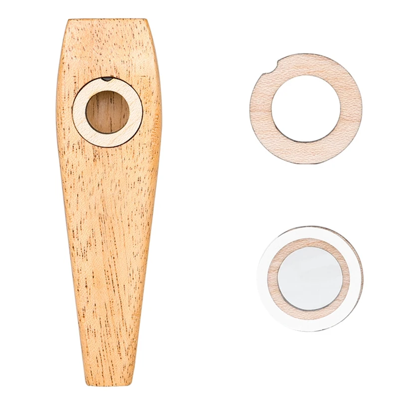 

Аксессуары для укулеле, гитарный аксессуар, деревянная гармоника Kazoo с канавкой, пленка для взрослых и детей Kazoo