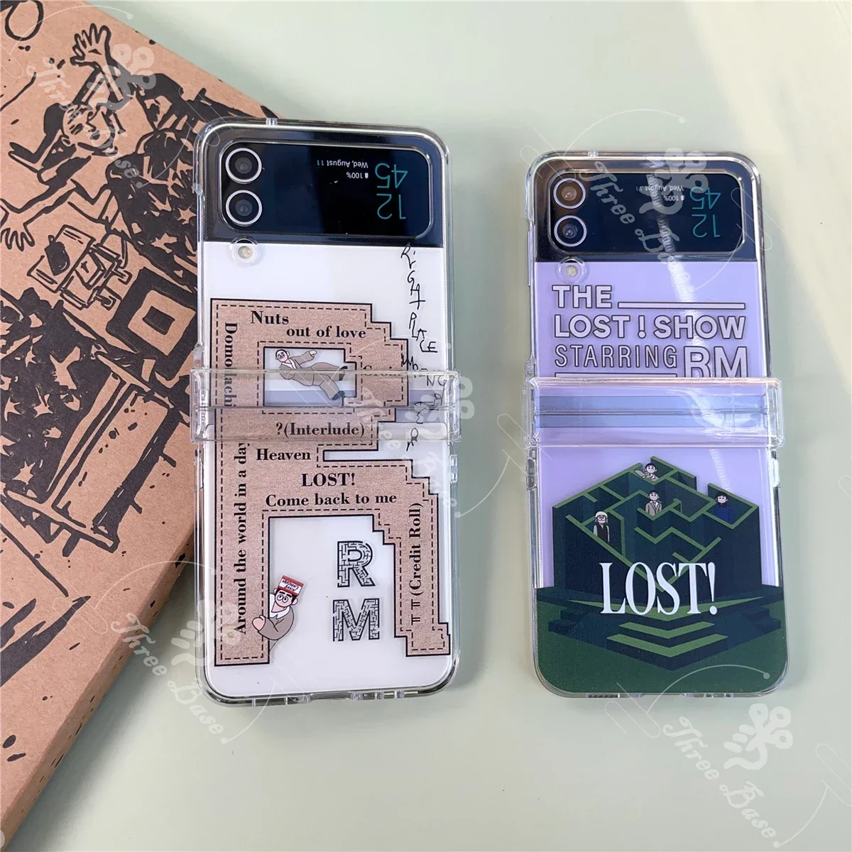 Чехол для телефона RM RPWP с тремя осями Samsung Galaxy Zflip6 Zflip5 Zflip3 Zflip4 противоударный