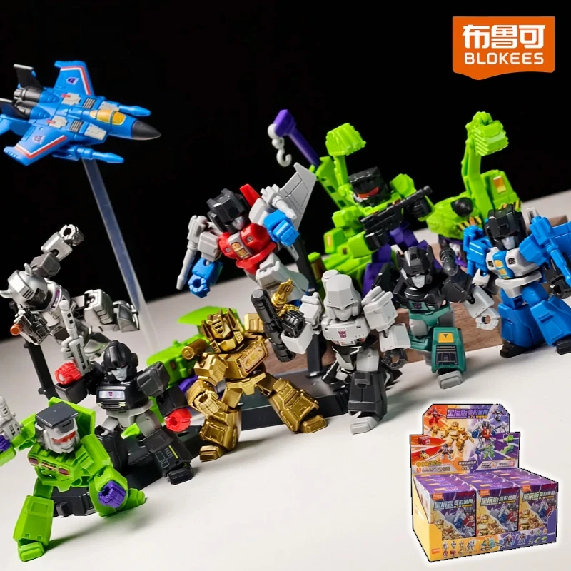 Фото Горячая новинка: Коллекционные подвижные фигурки-конструкторы Hot Blokees Transformers Defender Version V2 — Оптимус Прайм, Старскрим, Бамблби. Идеальный подарок. №1