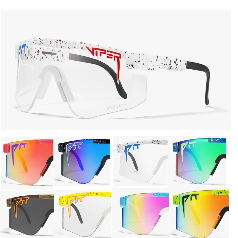 Original Marke Pit Viper Polarisierte Sonnenbrille Männer Frauen Übergroßen Mode Sport Shades UV400 Winddicht Driving Shades Mit Box