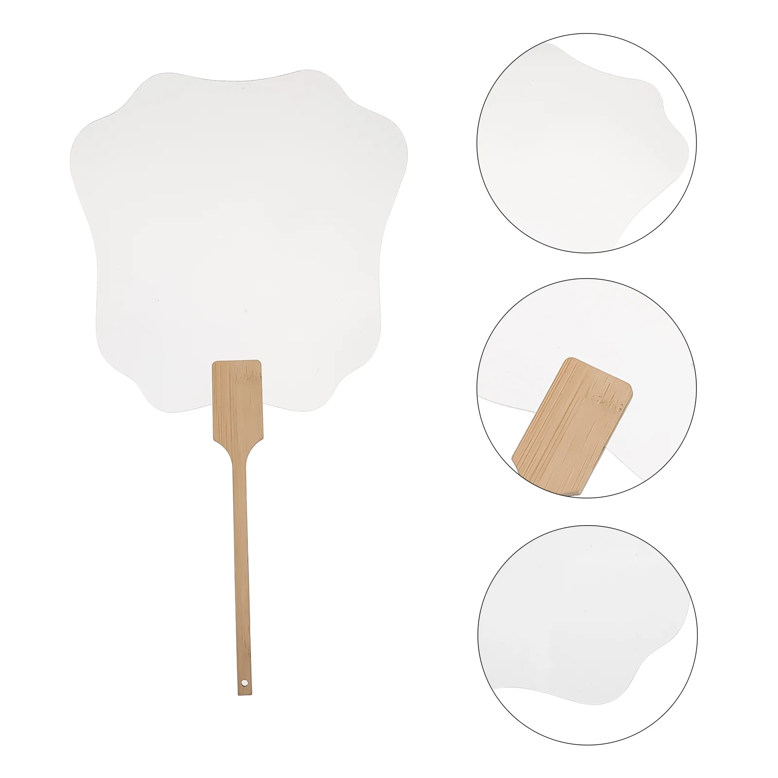 

Acrylic Blank Fans Blank Hand Graffiti DIY Material Handicrafts Supplies Handle