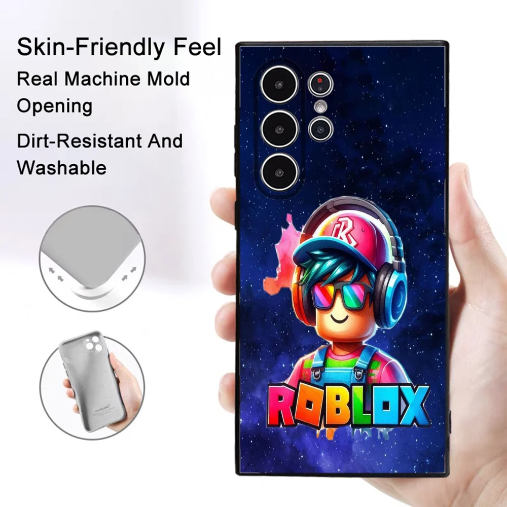 Забавный аутентичный чехол для телефона R-Robloxe Samsung Galaxy S25 S24 S22 S23 Ultra S21 S20 Plus 5G