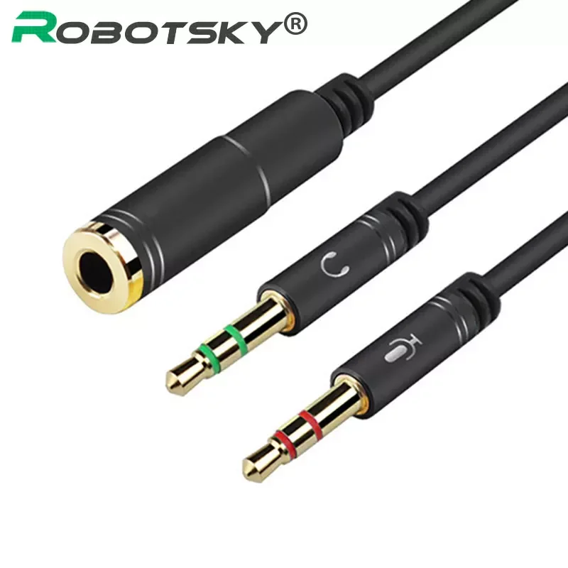 

3.5mm Jack Smartphone Headphone Splitter cable 1 Female to 2 Male Stereo Audio Y Splitter Cable