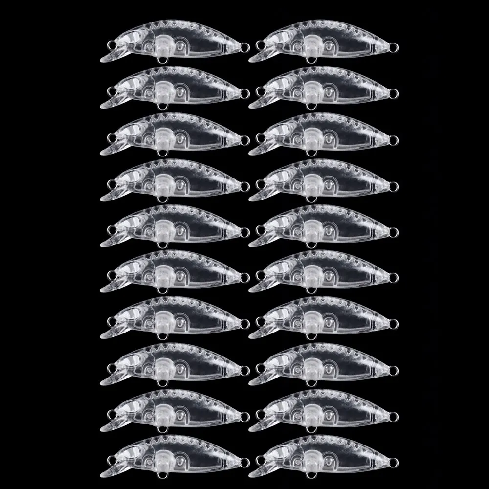 

20 шт./лот неокрашенные блесны «сделай сам», пустые приманки, корпус 4 см-2 г, воблер, кренкбейт, жесткая приманка, рыболовная снасть для пресной воды