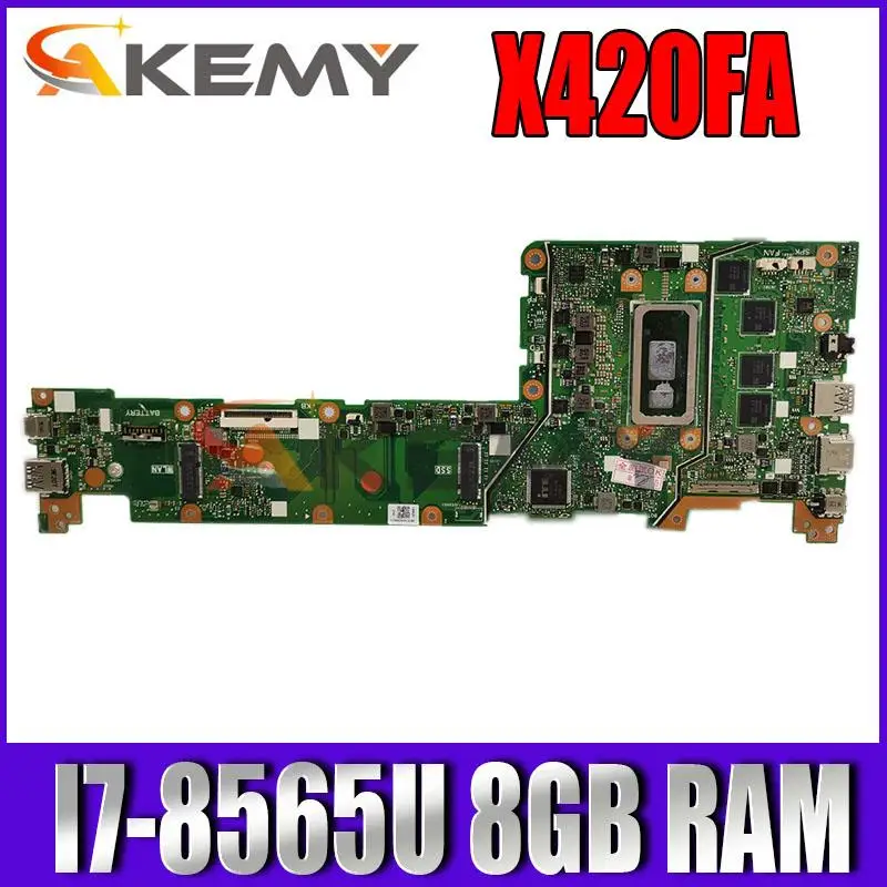 

NEW！！ X420FA original mainboard with I7-8565U CPU 8GB RAM GM For ASUS VivoBook 14 X420FA X420F X420 laptop motherboard mainboard