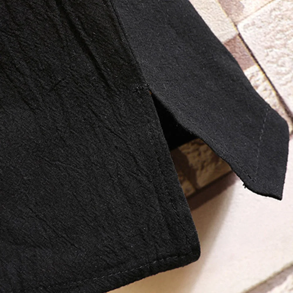 2023 New Arrival Men's Cotton and Linen Short Sleeve T-shirt Shorts 2PC Set Solid Shirt+Shorts Home Suits Male S-3XL