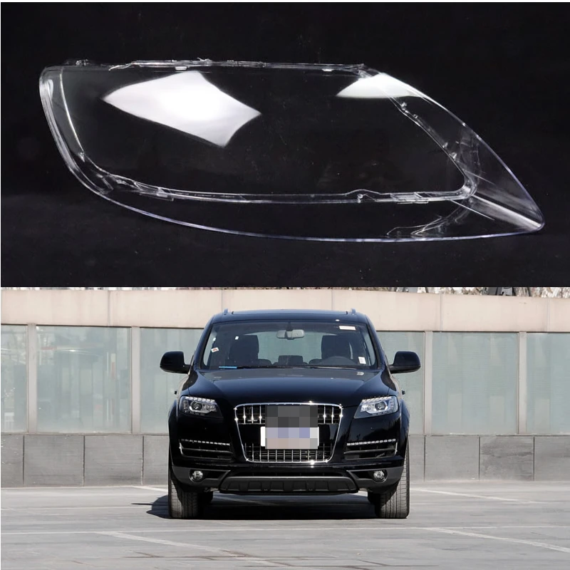 

Чехол для фары audi q7Lamp 2006-2015, чехол для фары, абажур, прозрачная затеняющая маска, корпус для автомобильной фары, объектив из оргстекла
