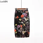 Юбка-карандаш женская с завышенной талией, винтажная приталенная, с мультяшным принтом мыши, большие японские размеры, лето 2020