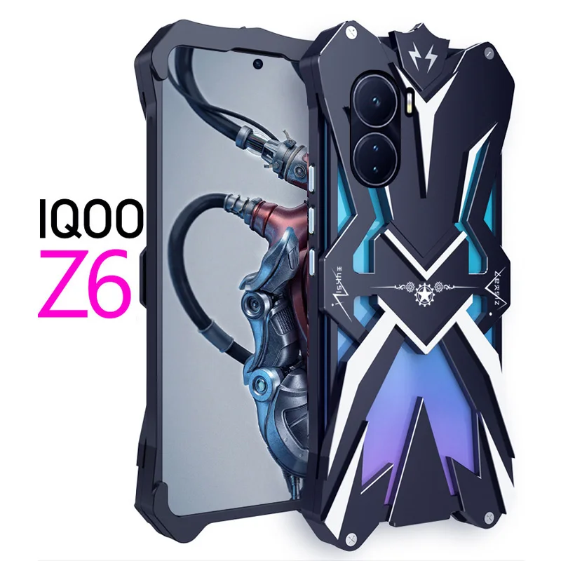 Роскошные бронированные металлические алюминиевые чехлы для телефонов Vivo Iqoo Z8 Z8x