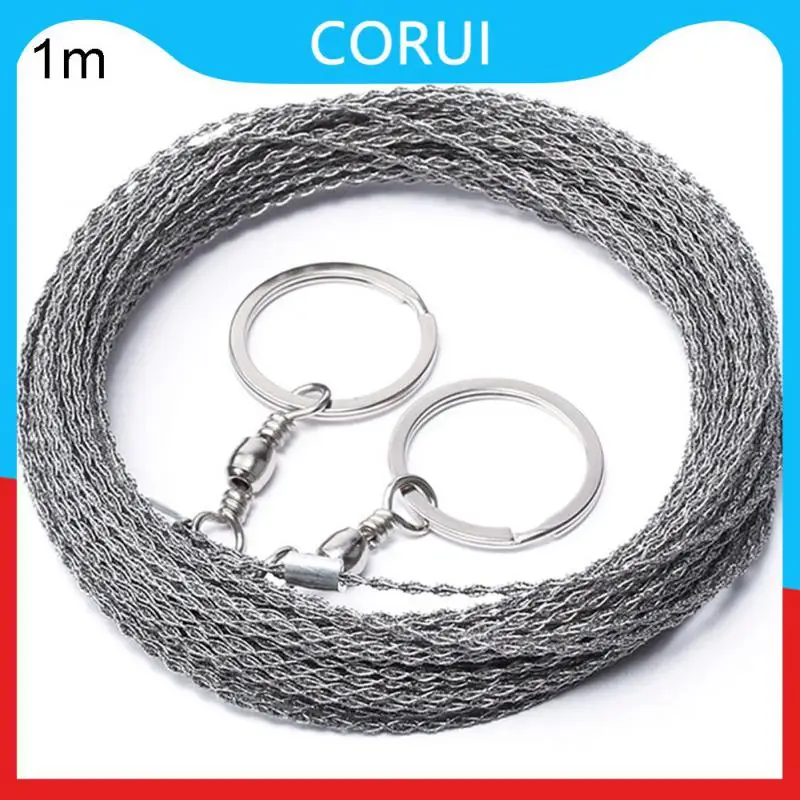 

Portable Saw Chain Stainless Steel Rope Stainless Steel Wire Saw Hand Hacksaw Outdoor Gear String Wood Divine Tool