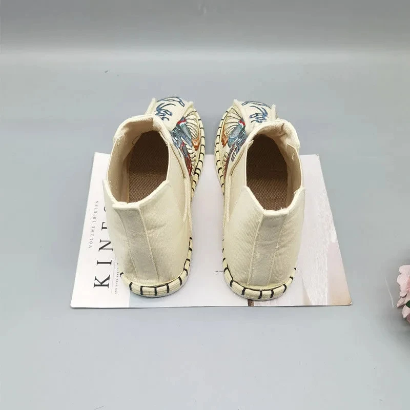 Мужские повседневные лоферы с вышивкой в китайском стиле 2023 Модные Винтажные