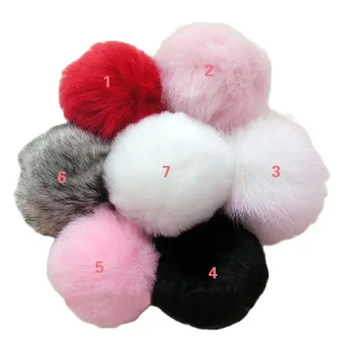 

Бесплатная доставка, искусственный кроличьи меховые шарики, искусственный Лисий хвост, дешевая фотография, подвеска-кошелек