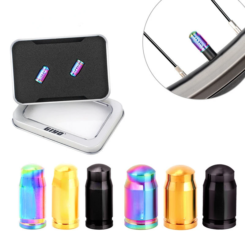

Titanium Alloy French Valve Air Nozzle Cap Highway Self-Made Beauty Mouth Valve Core Cap French American Tire Dust Cover
