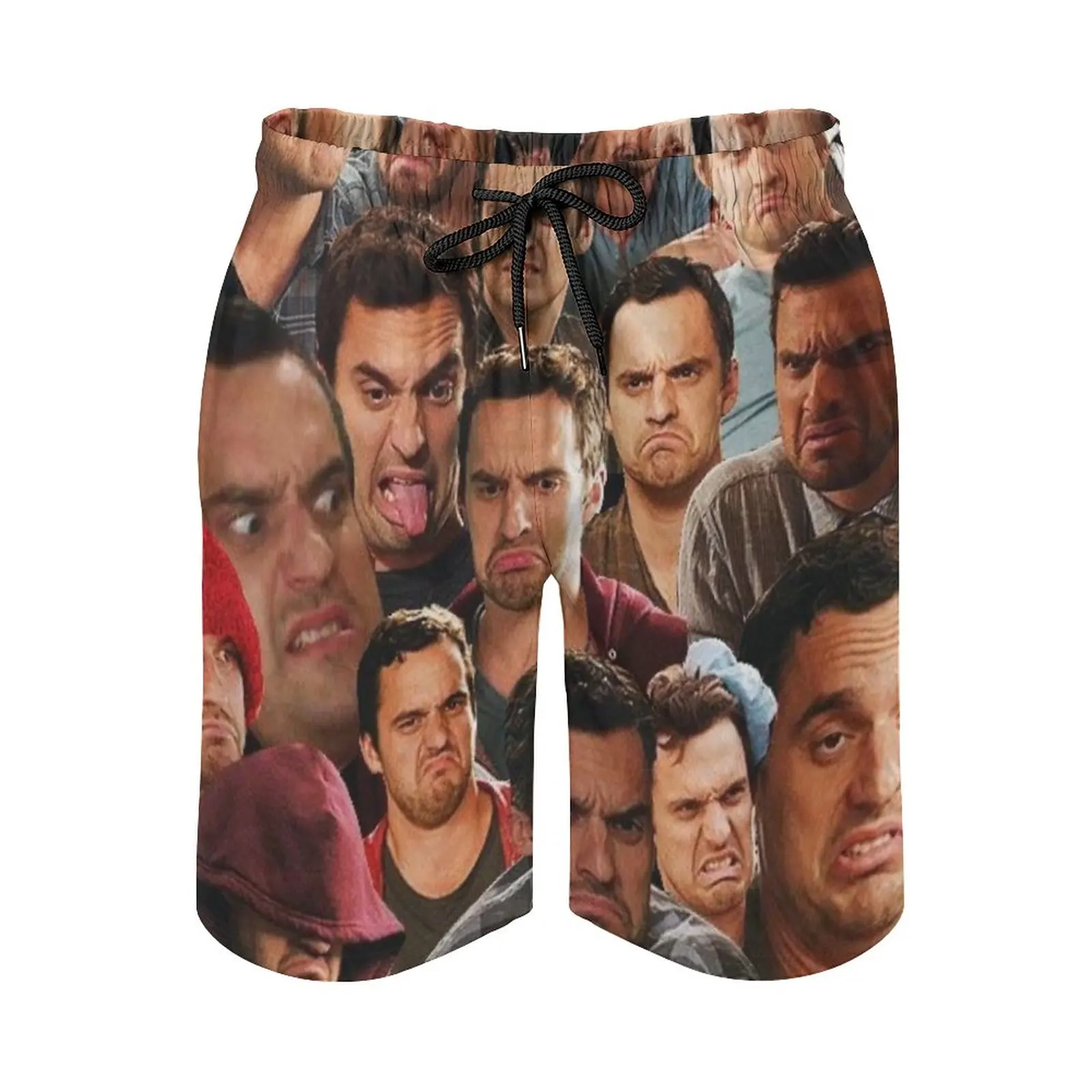 

New Girl-Nick Miller Men's Swim Trunks Sports Shorts Beach Trunks Surfing Pockets And Mesh Lining New Girl New Girls Jake
