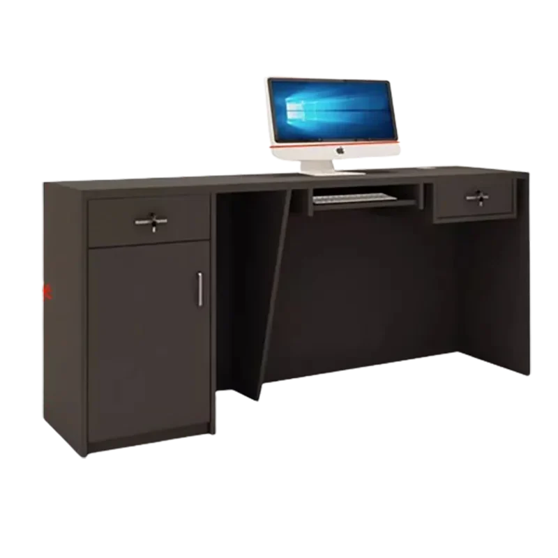 Черные минималистичные столы для ресепшн скандинавский счетчик Роскошные