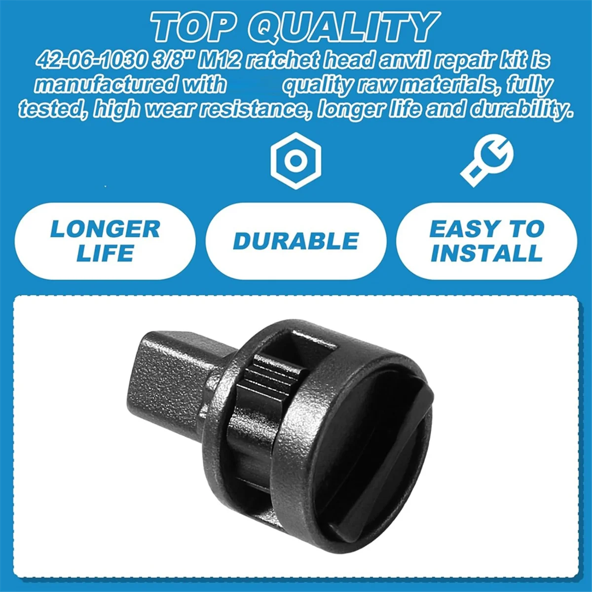 Сменная храповая насадка набор для ремонта 3/8 дюйма 42-06-1030 Milwaukee 2457-20 2457-21 M12