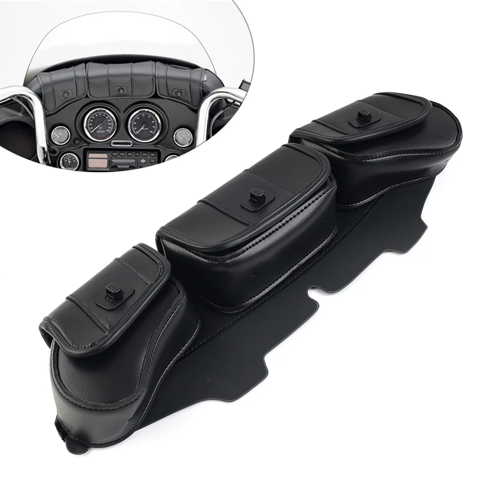 Седло для лобового стекла мотоцикла 3-мешочная сумка с тремя карманами и