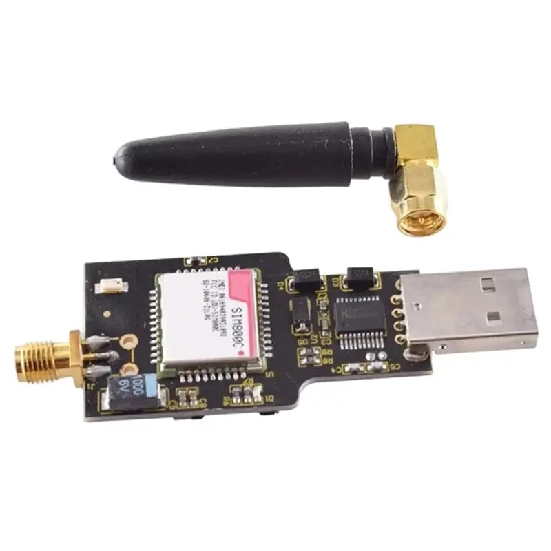 Четырехдиапазонный GSM GPRS-модуль SIM800 SIM800C с USB-разъемом для SIM-карты для беспроводной Bluetooth-совместимой SMS-связи со встроенной антенной (art.: 3920db474f42b) - 3920db474f42b