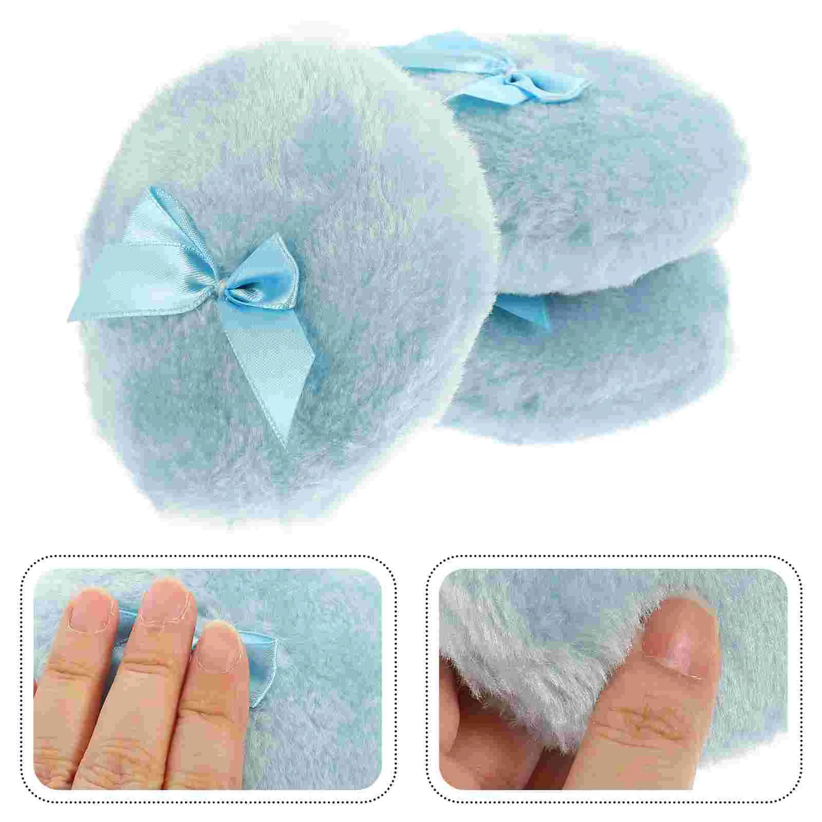 

Powder Puff Body Baby Round Refreshing Plush Puffs Flocking Makeup Soft Fuzzydusting Scented Mineral Fluffy Loose Face Bath Knot