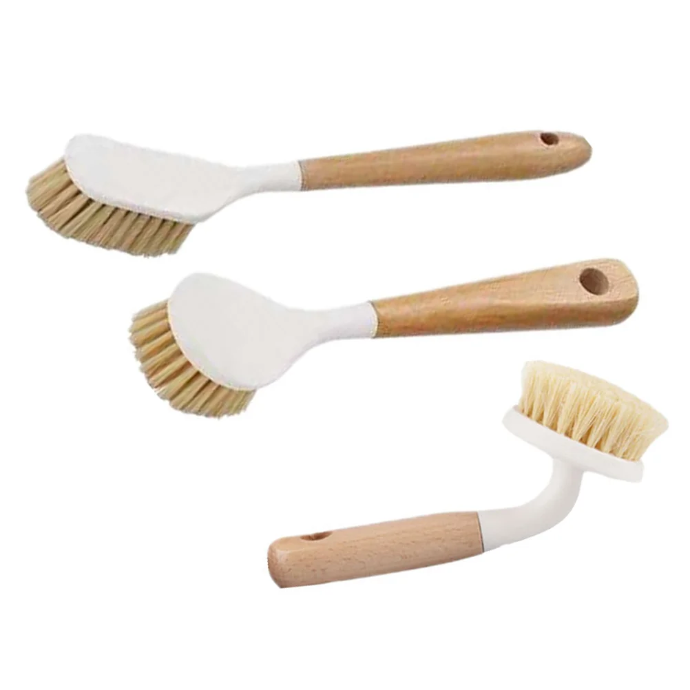 

Brush Dish Scrubber Scrub Cleaning Kitchen Sink Brushes Dishwashing Pot Sponge Bathroom Household Round